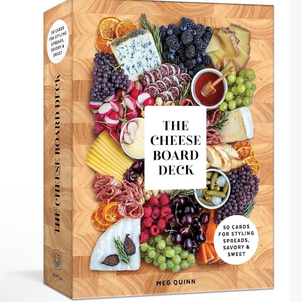 NEW! CHEESE BOARD DECK by Meg Quinn Cards Gift Entertaining Wine Parties NWOT